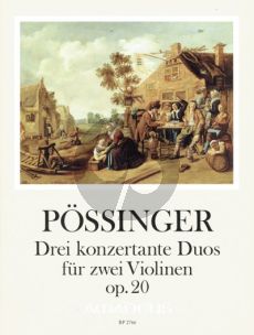 Possinger 3 konzertante Duos Op.20 2 Violinen (ed. Yvonne Morgan)