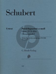 Schubert Streichquartett a-moll Op.29 D 804 (Rosamunde) 2 Vi.-Va.-Vc. Stimmen (ed. Egon Voss) (Henle-Urtext)
