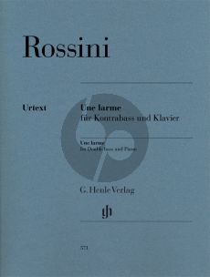 Rossinio Une Larme pour Basse Double Bass-Piano (edited by Tobias Glöckler) (Henle-Urtext)