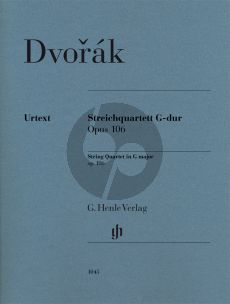 Dvorak Quartett G-dur Op.106 2 Vi.-Va.-Vc. (Stimmen) (Peter Jost) (Henle-Urtext)