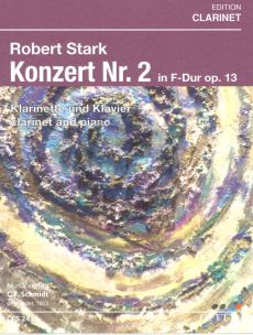 Stark Konzert No.2 F-dur Op.13 Klarinette und Orchester (Klavierauszug)