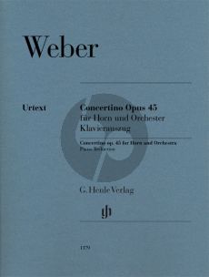 Weber Concertino Opus 45 for Horn and Orchestra