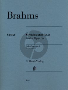 Brahms Sextett G-dur Opus 36 2 Vi.-2 Va.-2 Vc. (Stimmen) (Katrin Eich)