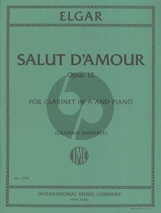 Elgar Salut d'Amour Op.12 Clarinet in A and Piano (arr. Graham Bastable)