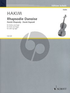 Hakim Rhapsodie Danoise Violin and Organ