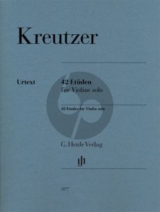 Kreutzer 42 Etuden Violine Solo (Henle-Urtext) (editor Norbert Gretsch and practical comments Ingolf Turban)
