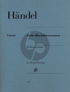 Handel 6 Blockflötensonaten Altblockflöte und Bc (Ullrich Scheideler und Christian Schaper)