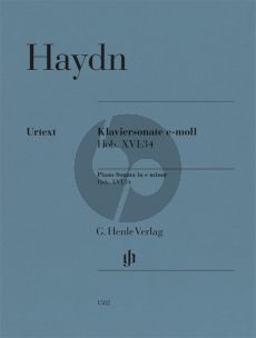 Haydn J. Sonata e-minor Hob. XVI:34 Piano solo (Edited by Georg Feder - Fingering by Murray Perahia) (Preface Critical Report by Silke Schloen)