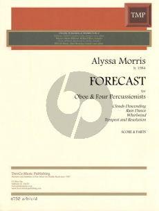 Morris Forecast for Oboe and 4 Percussionists Score and Parts