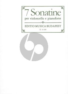 Album 7 Sonatinas for Cello and Piano (Transcribed and edited by Mariassy Istvan, Pejtsik Arpad)