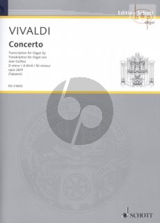 Concerto d-minor Op.26 No.9 Organ