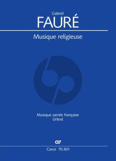 Faure Musique Religieuse Chor, Ensemble oder Solisten mit Instrumenten (Partitur) (Jean-Michel Nectoux)