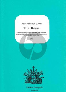 Pokorny Die Reise (3 Songs) (Mezzo-Sopr.-Fl.- 2 Ob.- 2 Clar.[Bb]- 2 Horns[F]- 2 Bns.-Contra Bsn.) (Score/Parts)
