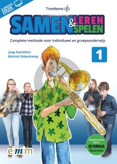 Kastelein-Oldenkamp Samen Leren & Samenspelen 1 Trombone Vioolsleutel (Boek met Audio online)