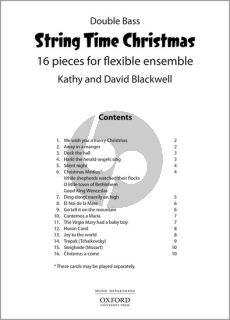 Blackwell String Time Christmas for Flexible Ensembe Double Bass Part (16 Pieces with Downloadable Resources)