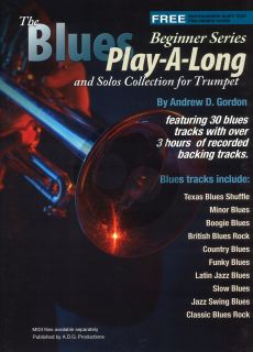 Blues Play-A-Long and Solos Collection for Trumpet Beginner Series Book with Mp3 files