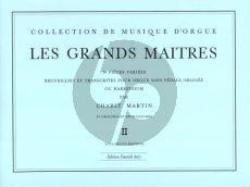 Les Grands Maitres Vol.2 67 Pieces varies (No.26 - 50) Orgel (man.) (ed. Charly Martin)