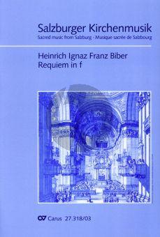Biber Requiem in f in bearbeitung für Soli SSATB, Coro SSATB, Orgel (Klavierauszug)