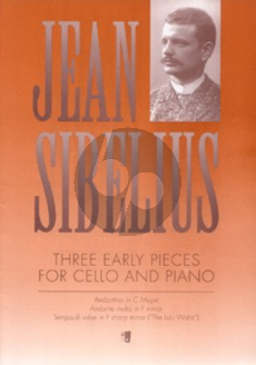 Sibelius 3 Early Pieces Violoncello-Piano