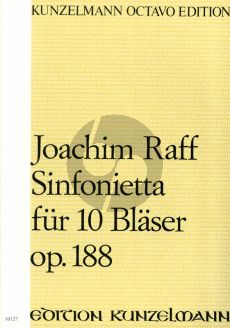 Raff Sinfonietta Op. 188 10 Bläser (Partitur)