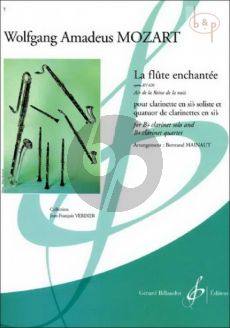 La Flute Enchantee KV 620 (Clar.[Bb]- 4 Clar.[Bb]) (Score/Parts) (arr. Bertrand Hainaut)