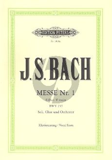 Bach Messe No.1 F-dur (BWV 233) (Lutherische Messe) (KA)