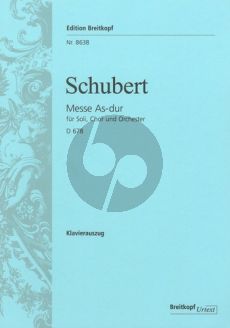 Schubert Messe As-dur D.678 Soli-Chor-Orch.-Orgel Klavierauszug