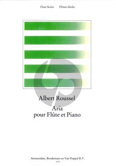 Roussel Aria Flute-Piano (Thies Roorda) (Grade 2)