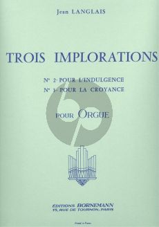 Langlais 3 Implorations No. 2 & No. 3 pour Orgue