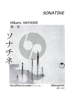 Hayashi Sonatine fur Sopranblockflote Solo