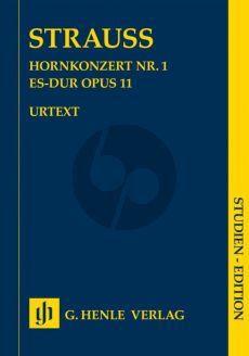 Strauss Horn Concerto no. 1 E flat major op. 11 Study score