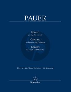 Pauer Konzert für Fagott und Orchester (Klavierauszug)