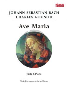 Bach Gounod Ave Maria for Viola and Piano (Score and Part) (Arrangement by Lucian Moraru)