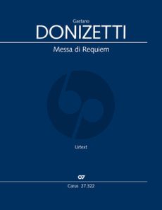 Donizetti Messa di Requiem Soli SATBB, Coro SATB und Orchester (Partitur) (Guido Johannes Joerg