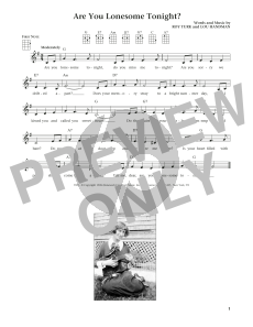 Are You Lonesome Tonight? (from The Daily Ukulele) (arr. Liz and Jim Beloff)