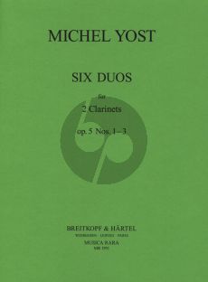 Yost 6 Duets Op. 5 No. 1 - 3 2 Clarinets (Parts)