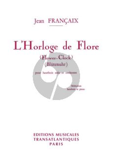 Francaix L'Horloge de Flore Oboe and Orchestra (piano reduction)