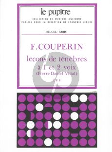 Couperin Lecons de Tenebres (1-2 Voix-Basso Continuo)