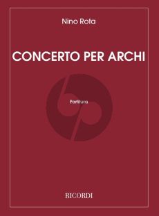 Rota Concerto per Archi (Score)
