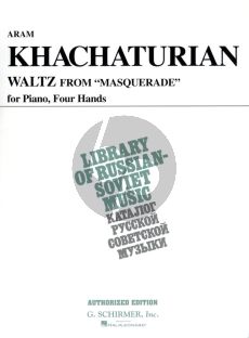 Khachaturian Waltz from Masquerade for Piano 4 Hands