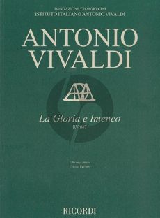 Vivaldi La Gloria e Imeneo RV 687 Orchestra Score