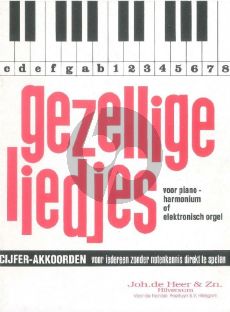 Album Gezellige Liedjes vol.3 Cijferakkoorden voor Piano, Harmonium of Elektronisch Orgel