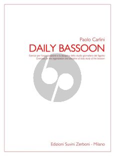 Carlini Daily Bassoon (Exercises for the organization and discipline of daily study of the bassoon)