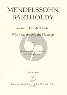 Mendelssohn Warum toben die Heiden Op.78 No.1 (Psalm 2) SATB-SATB-Organ (2 versions) (engl./germ.) (John Michael Cooper)