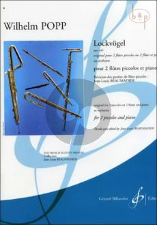 Lockvogel Op.449 (2 Piccolos[Flutes]-Piano) (Score/Parts)