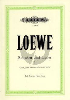 Loewe Balladen und Lieder Vol.1 Tiefe Stimme (Joachim Moser)