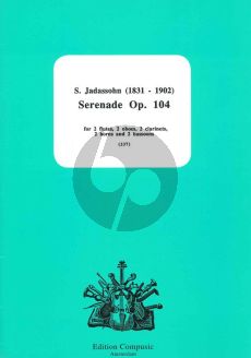Jadassohn Serenade Op. 104 Wind Ensemble (2 Fl- 2 Ob- 2 -Clar- 2 Hrns- 2 Bsns) (Score/Parts)
