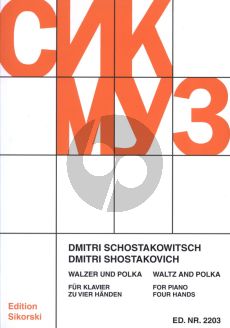 Shostakovich Waltz op.95 and Polka piano 4 Hands (Filmmusic "Unity") (Balletsuite no.2)