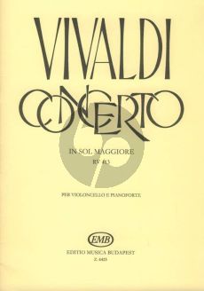 Vivaldi Concerto G-major (RV 413) (PV 120/F.III No.12) Violoncello-piano