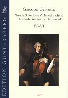 Cervetto Twelve Solos for a Violoncello with a Thorough Bass for the Harpsichord